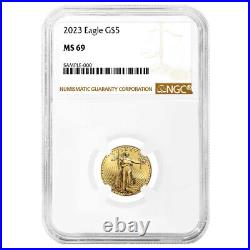 2023 $5 American Gold Eagle 1/10 oz NGC MS69 Brown Label