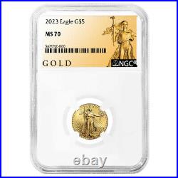 2023 $5 American Gold Eagle 1/10 oz NGC MS70 ALS Label