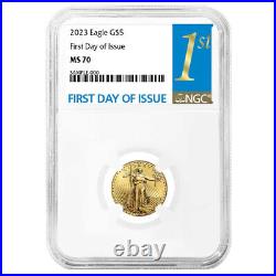 2023 $5 American Gold Eagle 1/10 oz NGC MS70 FDI First Label
