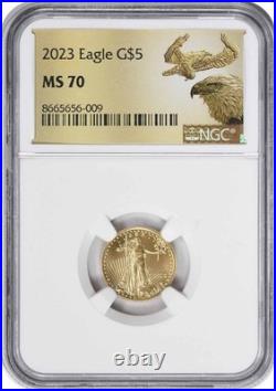 2023 $5 American Gold Eagle MS70 NGC
