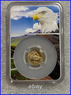 2023 American $5 Gold Eagle 1/10 oz NGC MS 70 Rare Bald Eagle Label