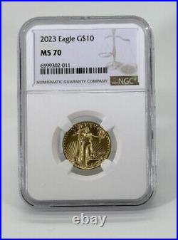 2023 American Gold Eagle 1/4 oz $10 NGC MS70