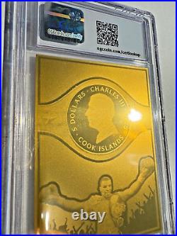 2023 Cook Islands 3 gram Silver &. 5 gram Gold Mike Tyson Trading Coins NGCX 10
