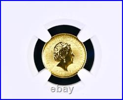 2023 G Britain £10 BRITANNIA GOLD & QE II Obverse NGC MS70 First Releases