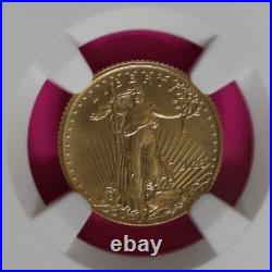 2023 MS 70 Gold Eagle $5 1/10 Ounce. 999 Fine NGC Thomas Uram Signature 162