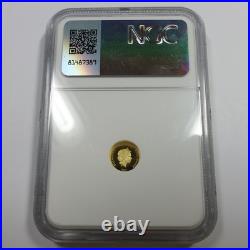 2023 NGC PF70 UCAM Cook Islands 1/2g Gold Sparta $5 Five Dollar Coin #58746A