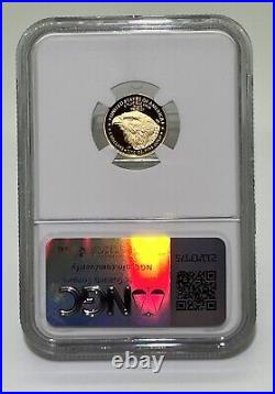 2023 W Gold Eagle Proof 1/10 oz $5 -NGC PF70 UCAM FDOI R Harrigal Top Pop Of 9