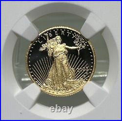 2023 W Gold Eagle Proof 1/10 oz $5 -NGC PF70 UCAM FDOI R Harrigal Top Pop Of 9