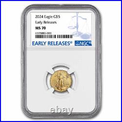 2024 1/10 oz American Gold Eagle MS-70 NGC (Early Releases) 2024 1/10 oz American Gold Eagle MS-70 NGC (Early Releases)