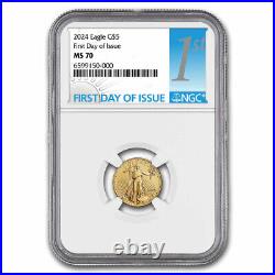 2024 1/10 oz American Gold Eagle MS-70 NGC (First Day of Issue)