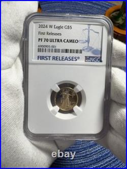 2024 1/10 oz American Gold Eagle MS-70 NGC First releases designation