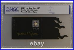 2024 230th Flowing Hair GOLD Box OGP COA No Coins, Privy Signed VENTRIS GIBSON%