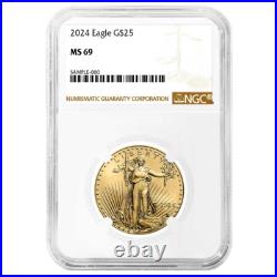 2024 $25 American Gold Eagle 1/2 oz NGC MS69 Brown Label