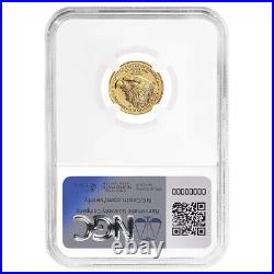 2024 $5 American Gold Eagle 1/10 oz NGC MS70 ER Blue Label