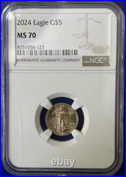 2024 $5 American Gold Eagle MS-70 NGC TOP POP