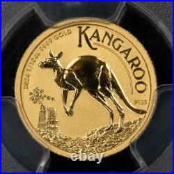 2024 $5 Australia 1/10 oz Gold Coin Kangaroo P125 Privy NGC MS 69 G6174