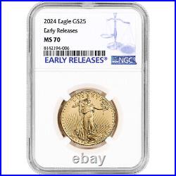 2024 American Gold Eagle 1/2 oz $25 NGC MS70 Early Releases