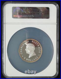 2024 Australia 2 oz Proof Gold Gilt NGC PF70 FDI 125th Anniversary Large Slab
