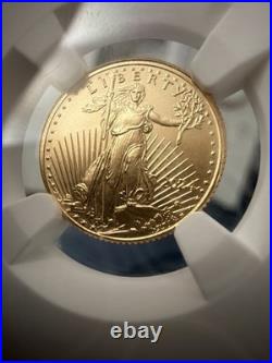 2024 Eagle G$5 NGC MS70 1/10th Oz Gold Coin FLAWLESS