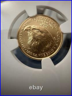 2024 Eagle G$5 NGC MS70 1/10th Oz Gold Coin FLAWLESS