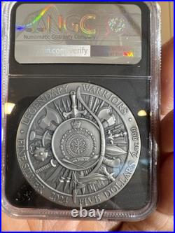 2024 Geronimo 2 oz High Relief Silver Antiqued & Gold Gilded NGCX MS10