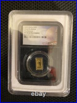 2024 Liberia $20 I Want to Believe UFO 0.5g Gold Coin NGC PF 70 Galaxy Label 2024 Liberia $20 I Want to Believe UFO 0.5g Gold Coin NGC PF 70 Galaxy Label