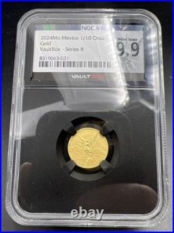 2024 Mo Mexico 1/10 Oz Gold Libertad Coin NGC Vaultbox 9.9 (MS69) Gem BU