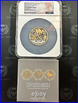 2024 P125 Australia 2 oz Silver Gilded NGC Pf70 1st Release Ultra Cameo