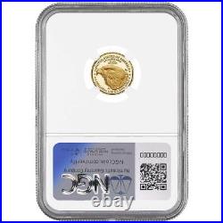 2024-W Proof $5 1/10-oz American Gold Eagle NGC PF70UC ER Blue Label