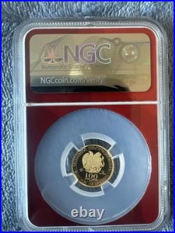 2025 ARMENIA 100 Dram 1 GRAM. 999 Gold Noah's Ark Coin VAULTBOX HIT NGC MS70