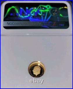 2025 Aldemey NGC PF69 40th Anniversary Titanic Coin ½G. 9999 Gold Coin