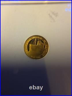 2025 Alderney 0.5g Pure Gold Titanic NGC PF 69 Ultra Cameo £5 Royal Mint Str