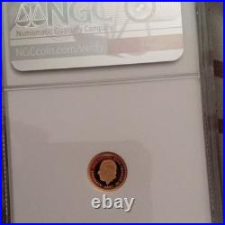 2025 Alderney £5 Una & the Lion Gold 0.5g. 999 NGC PF69 Ultra Cameo