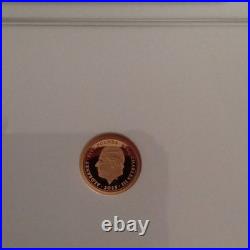 2025 Alderney £5 Una & the Lion Gold 0.5g. 999 NGC PF69 Ultra Cameo