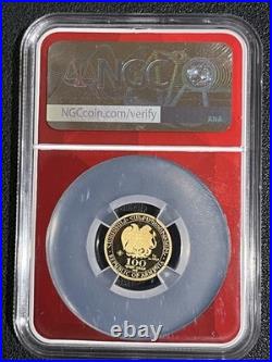2025 Armenia 1g. 9999 Gold 100 Dram Noah's Ark coin graded MS 70 NGC