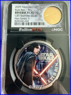 2025 Ascension S $1 Kylo Ren/Rey G $5 Starkiller Film Series 3 Reverse PF 70/70