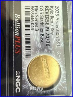 2025 Ascension S $1 Kylo Ren/Rey G $5 Starkiller Film Series 3 Reverse PF 70/70