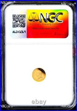 2025 Australia Mini Roo Kangaroo PROOF 9999 GOLD 0.5g $2 NGC PF70 Coin ER FlagLB