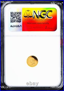 2025 Australia Mini Roo Kangaroo PROOF 9999 GOLD 0.5g $2 NGC PF70 Coin FR BlueLb