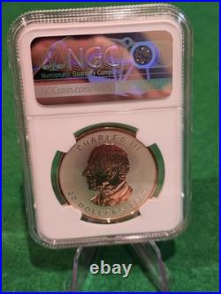 2025 CA Silver Maple Leaf UHRRP Pulsating Forest Rose-Gold Gilt PF70 FDOI Signed