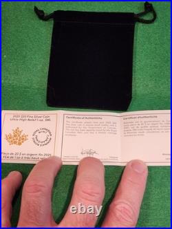 2025 CA Silver Maple Leaf UHRRP Pulsating Forest Rose-Gold Gilt PF70 FDOI Signed