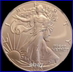 2025 Donald J. Trump Signature Series $1 Silver Eagle First Release MS 70