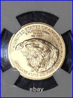 2025 Eagle G$5 Ms70 NGC Official Red Book Premium Slab Beautiful Coin