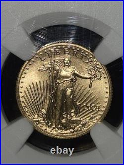 2025 Eagle G$5 Ms70 NGC Official Red Book Premium Slab Beautiful Coin