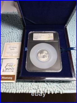 2025 Free Spirit Series 5 OZ. Wild Mustang # 394 of 499 produced. Zaiken sig