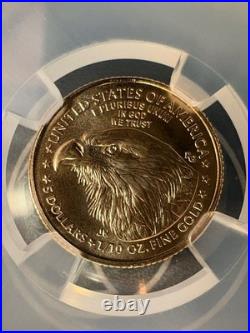 2025 Gold Eagle $5 Coin -1/10oz Gold NGC MS 70 EDC Label
