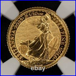2025 Great Britain 1/10 oz Gold Britannia NGC MS 70 SKU-G6432