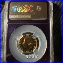 2025 Is. Of Man 1/4 Oz. Gold Ms-70 by NGC