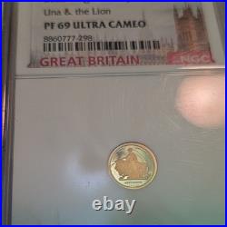 2025 Pf 69 Ultra Cameo Una And The Lion Gold Coin