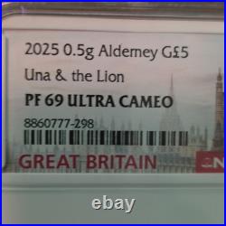 2025 Pf 69 Ultra Cameo Una And The Lion Gold Coin